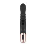Rosy Gold - Rabbit Vibrator Met Stootfunctie - Zwart - Afbeelding 5