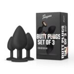 Teazers – Buttplug Set – Zwart - Afbeelding 2