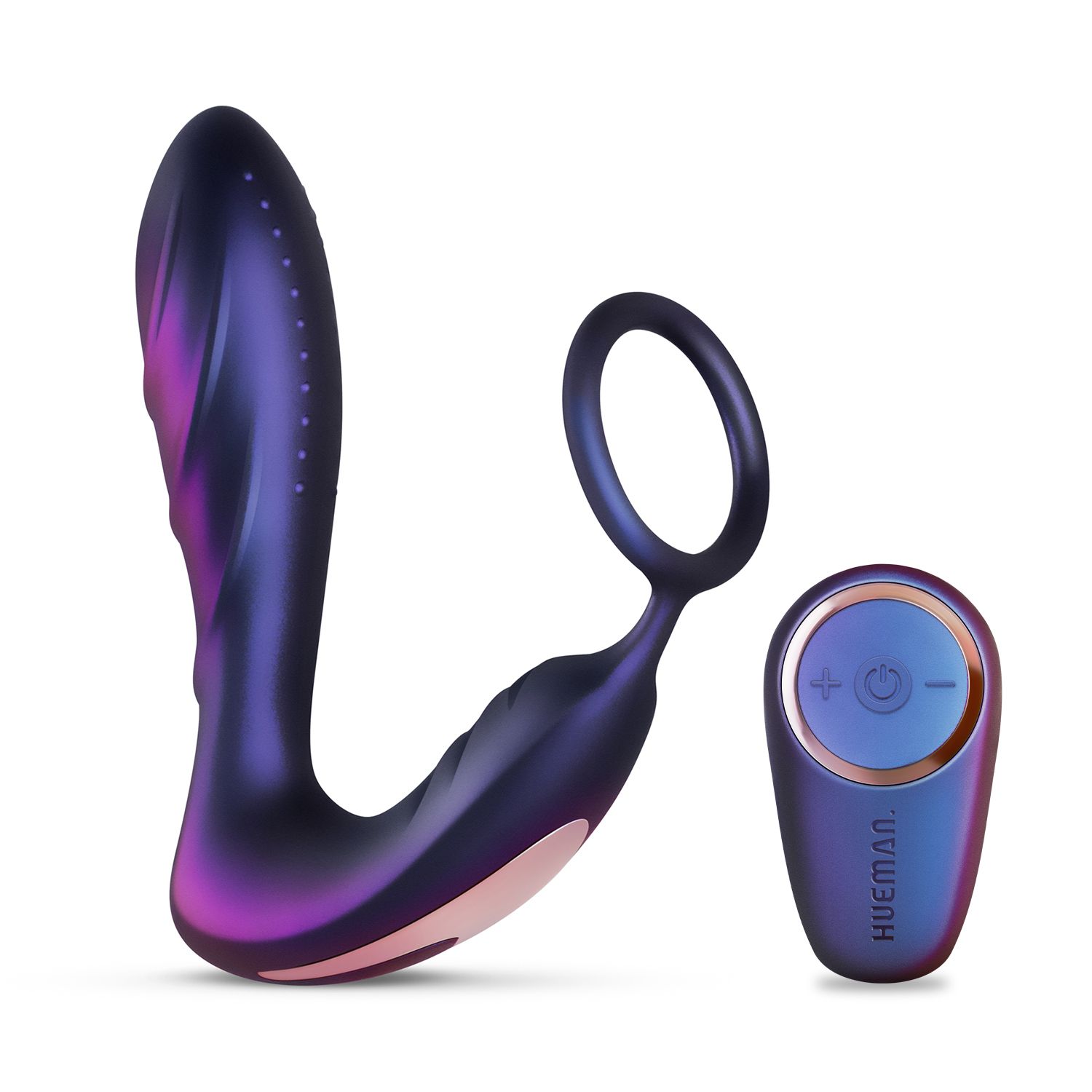 1756122125.hue010_17 Hueman - Black Hole Anaal Vibrator Met Cockring - Afbeelding 1