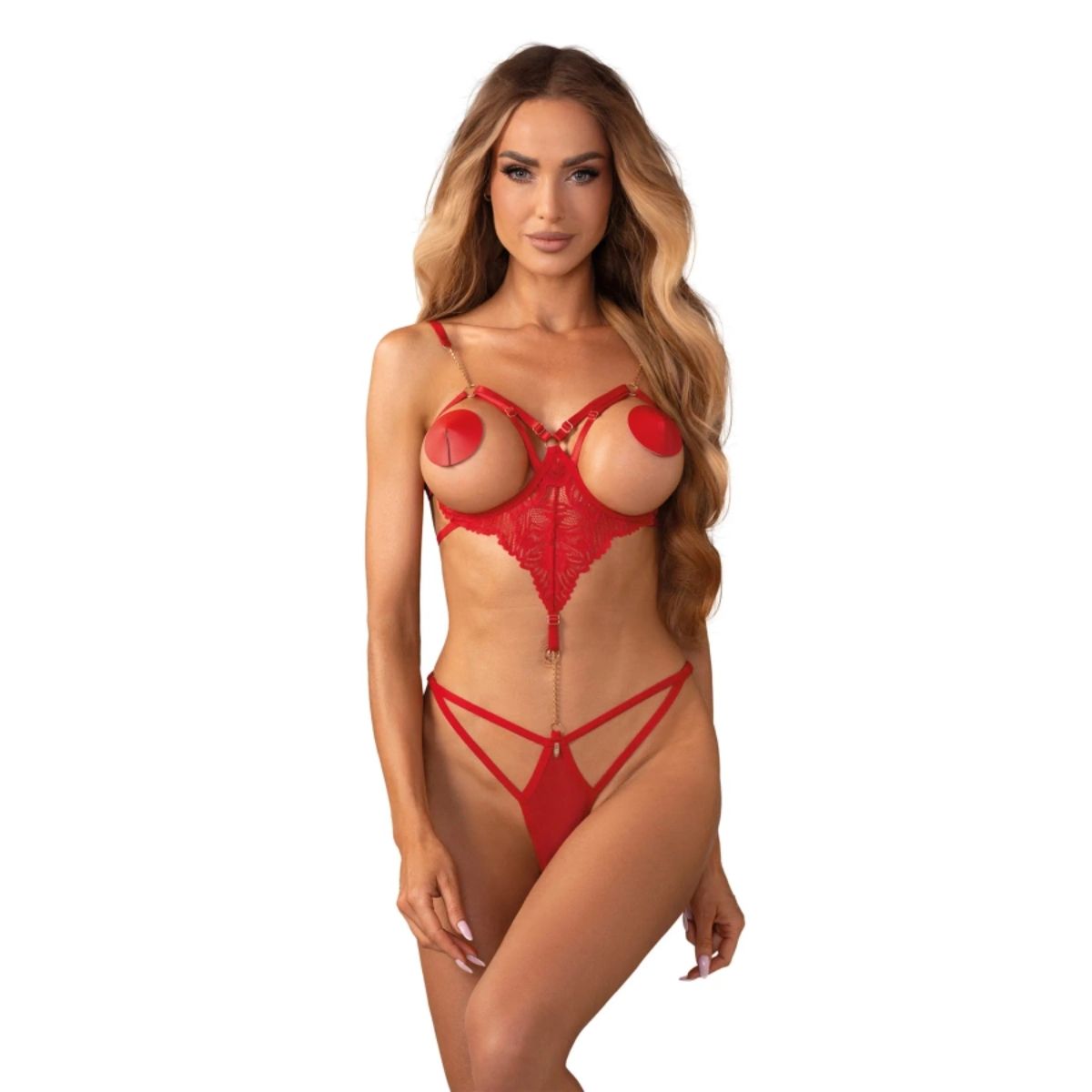 1761204364.121153-red Obsessive – Matildea Open Teddy – Rood - Afbeelding 1
