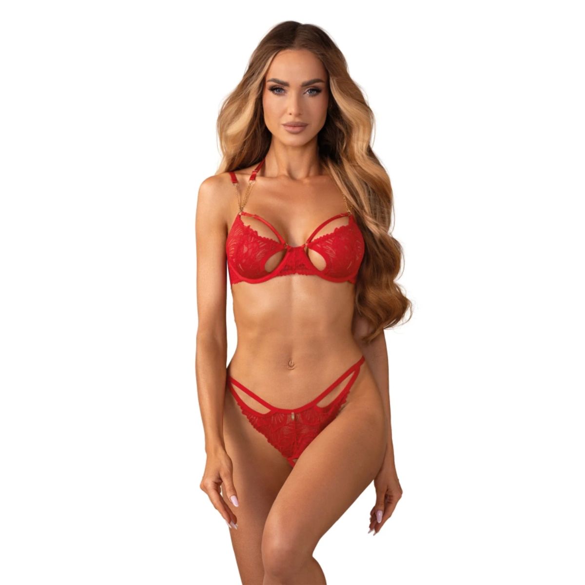 1761204852.121152-red_3 Obsessive – Matildea 2-Delige Open Set – Rood - Afbeelding 1
