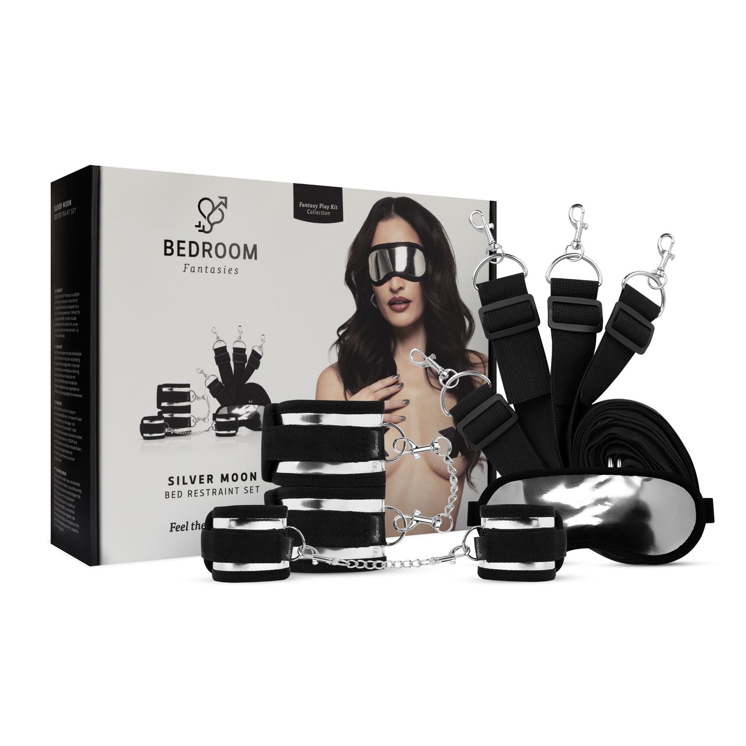 1766568176.lbx407_14 Bedroom Fantasies - Silver Moon Fantasy Play Kit - Bed restraint - Afbeelding 1