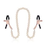 Rosy Gold - Tepelklemmen met parelketting - Verstelbaar Design - Afbeelding 3