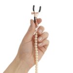 Rosy Gold - Tepelklemmen met parelketting - Verstelbaar Design - Afbeelding 7