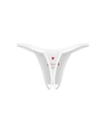 Obsessive - Weddya Bride Open Kruis String - Wit - Afbeelding 4